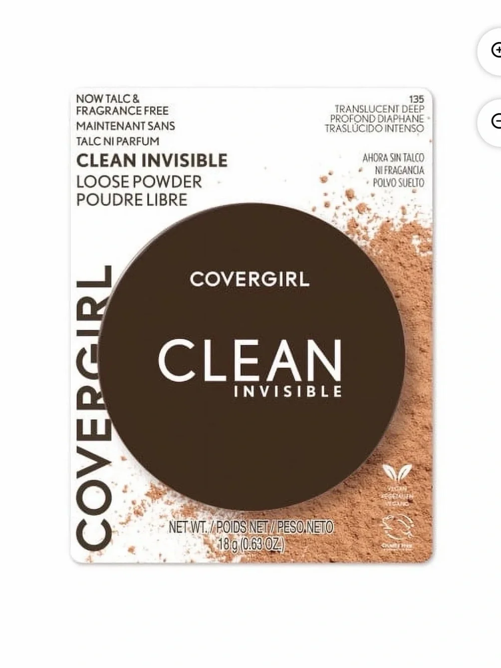 NWT CoverGirl Clean Loose Face Powder -Color 130 Translucent Medium Warm